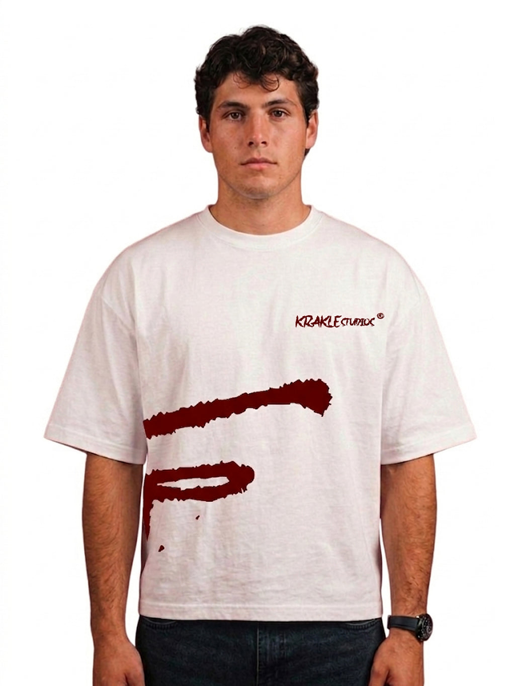 CIPHER WHITE BOXY TEE