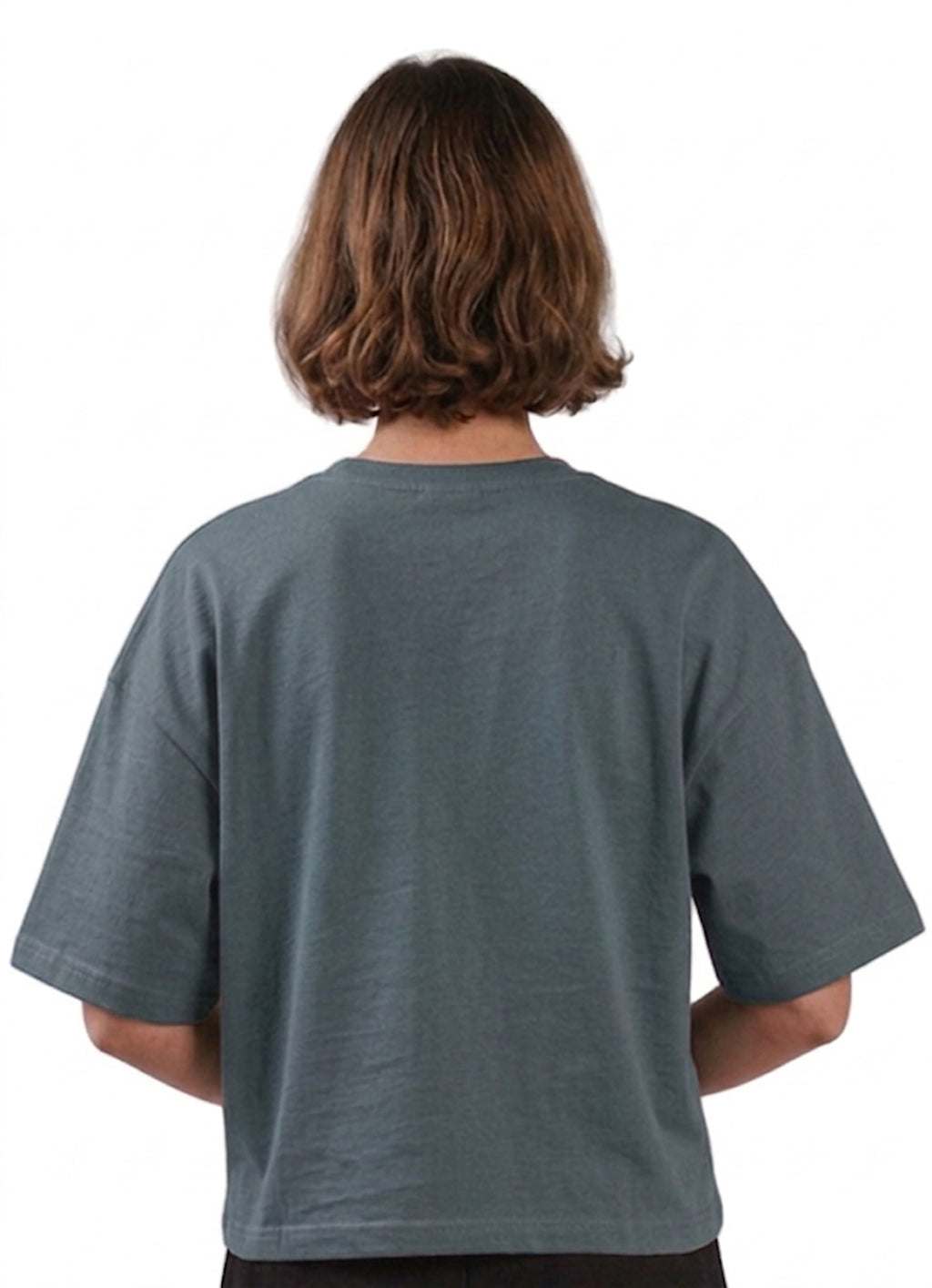 LIMINAL DARK GREY BOXY TEE