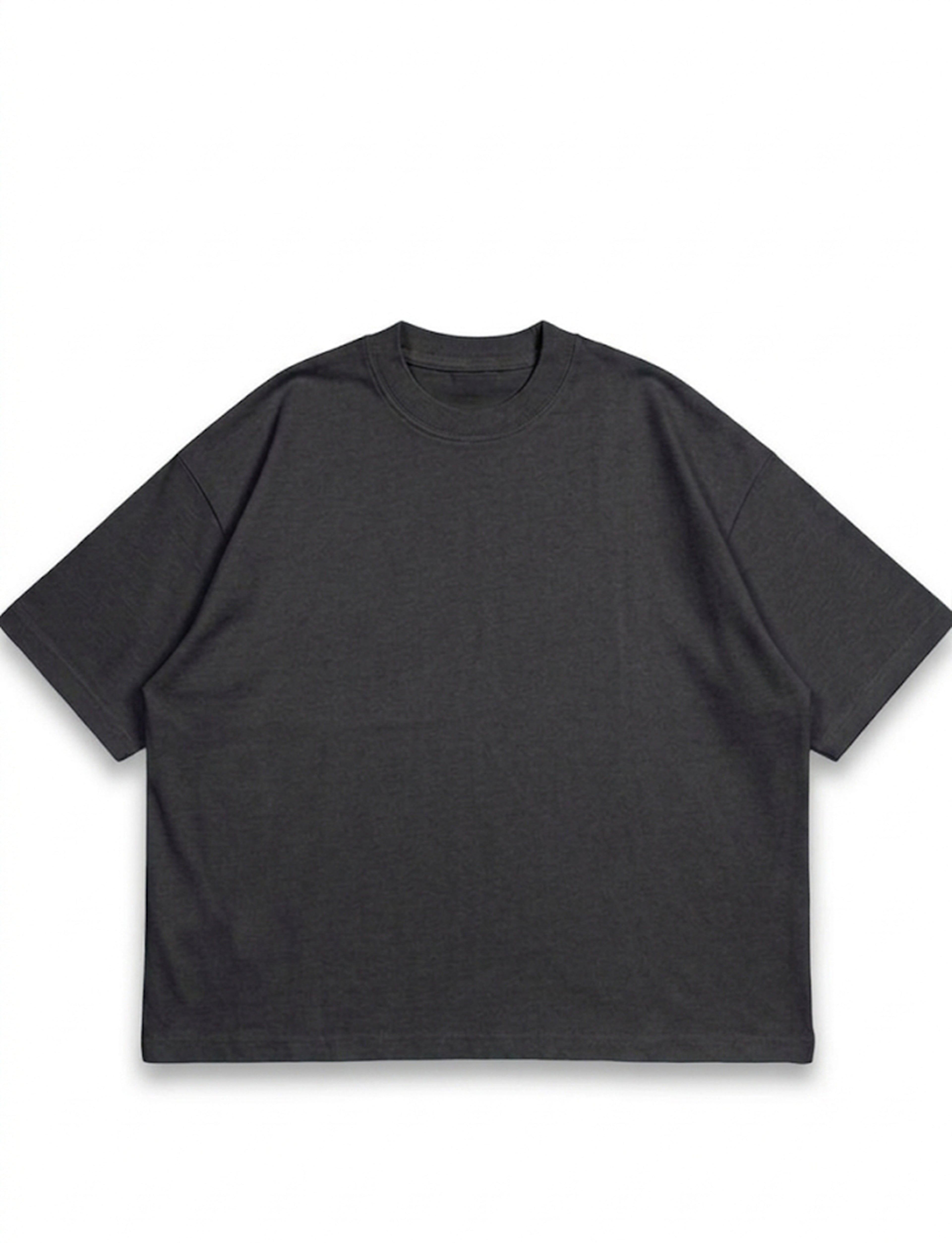 LIMINAL DARK GREY BOXY TEE