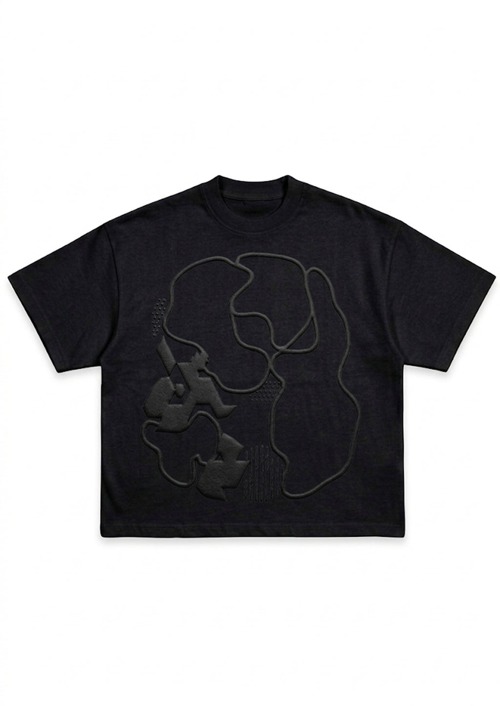 PHANTOM BLACK BOXY TEE