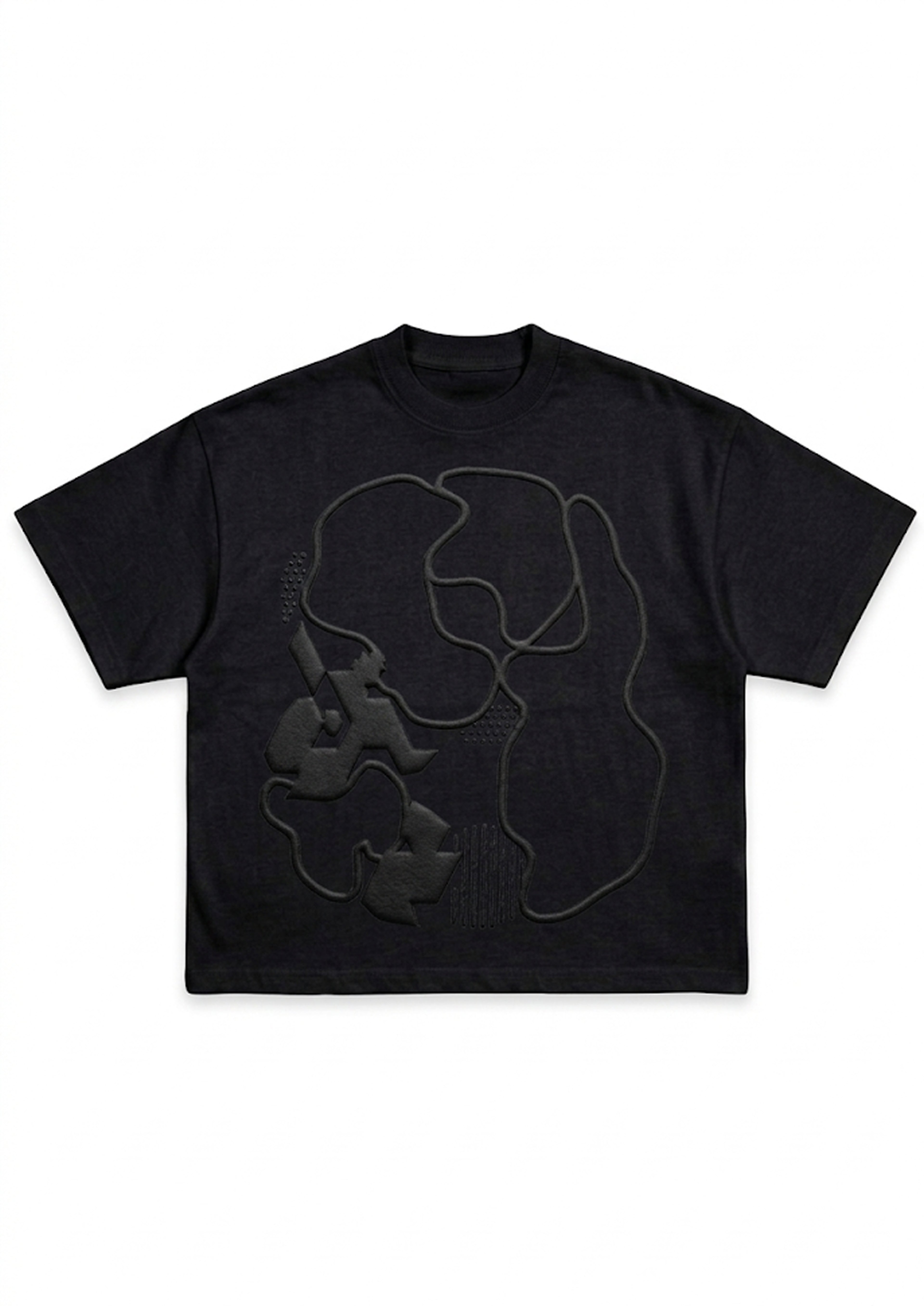 PHANTOM BLACK BOXY TEE