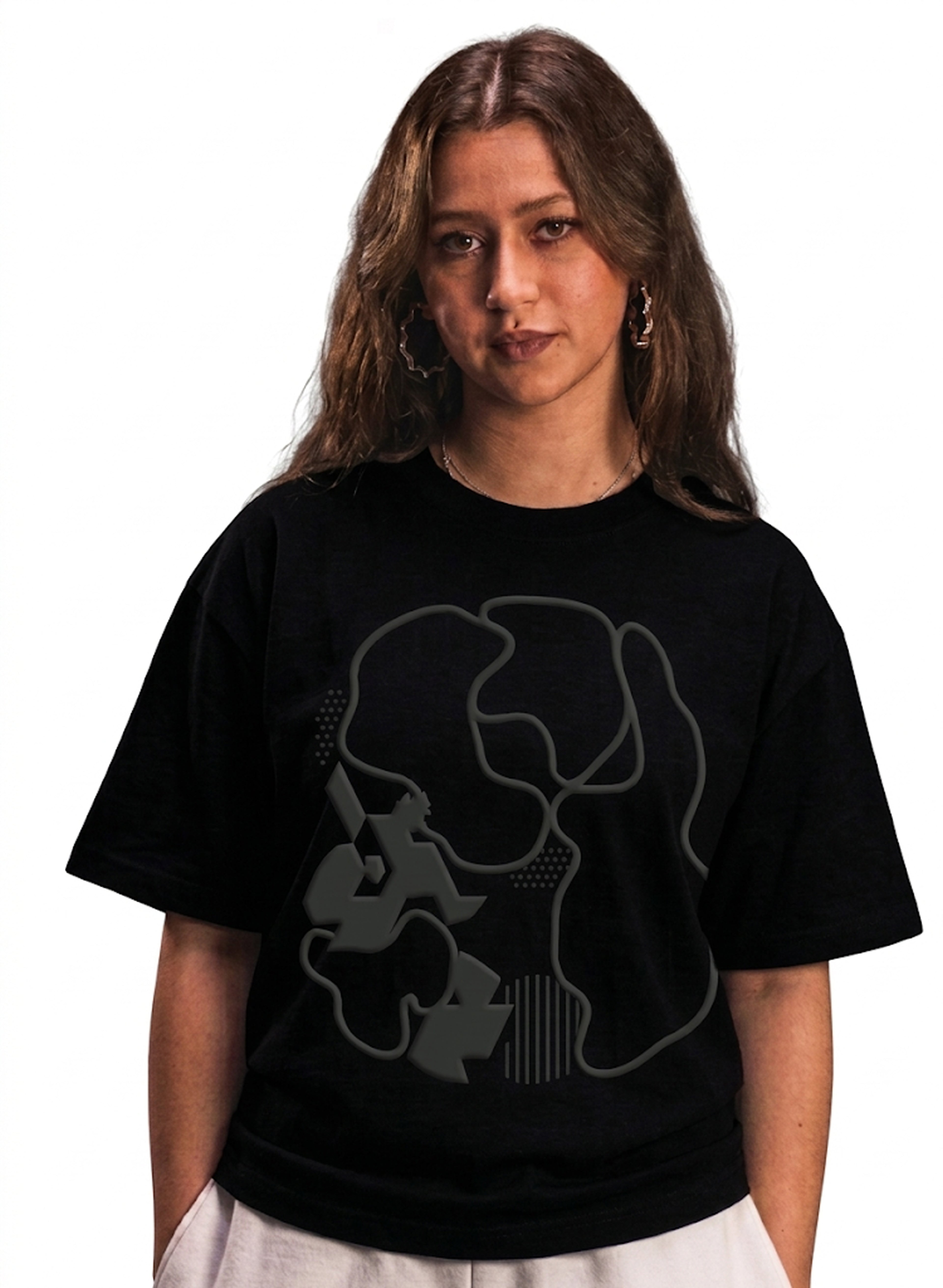 PHANTOM BLACK BOXY TEE